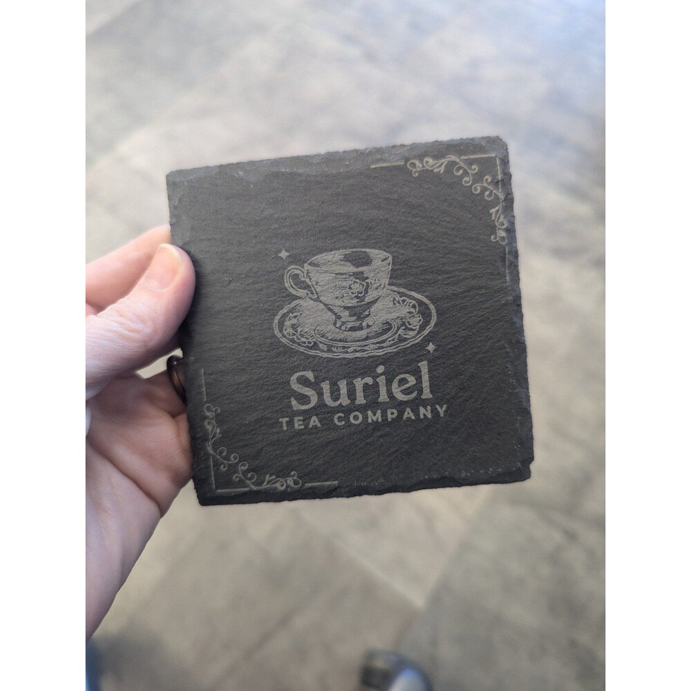 ACOTAR Suriel Tea Company Slate Coaster